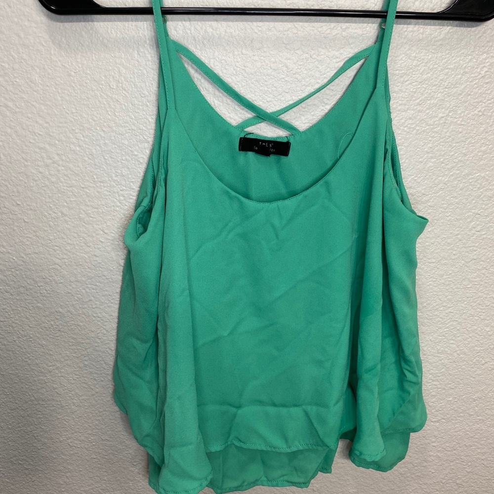Cute semi see through top